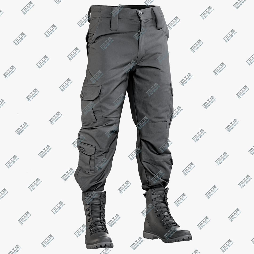 images/goods_img/202104022/Black Pants With Boots 1 3D model/1.jpg